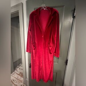 Velvet Long Sleeve Cardigan Jacket